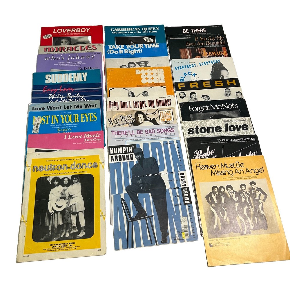 Big Lot Of Sheet Music Piano Vocal Guitar Pop Pop R&B