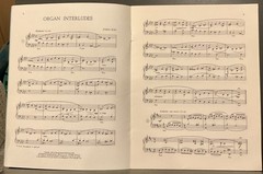 22 Organ Interludes by Joseph Roff Organ Sheet Music Book 1982 Thomas House Pub.