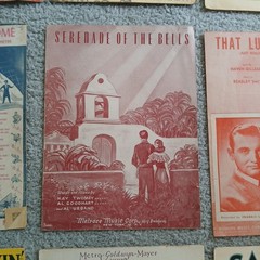 16pc Lot 1920-43 Antique Music Sheet Music. Retro Graphics Theater Design Vtg