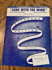 Vintage “ Gone With The Wind” Sheet Music & Lyrics, From 1939 Movie GWTW,