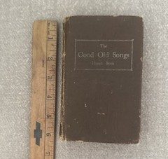 VTG Good Old Song Hymnal, C H Cayce, Words-Only, 649 Pg, Brown Hardcover, Good
