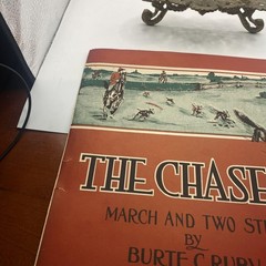 Antique Albright The Chaser March & Two Step Piano Score Sheet Music 1904 USA