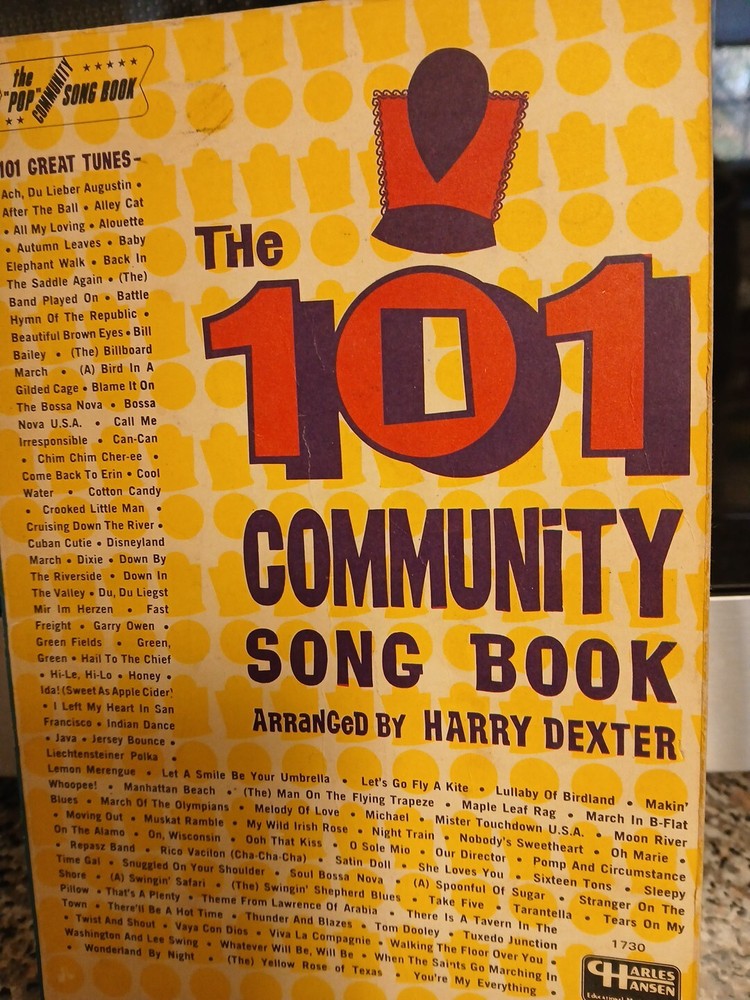 The 101 Community Song Book Arranged b Harry Dexter Mixed Voices SATB &rsquo;60s CH PB