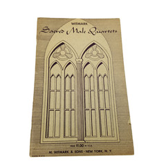 Witmark Collection Sacred Male Quartets Sheet Music Song Book 1951