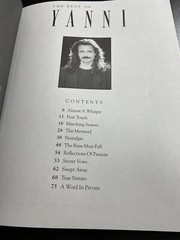 The Best of Yanni 11 Piano Solos His Top Recordings 80 Pages 1993