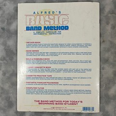 Alfred&rsquo;s Basic Band Method Percussion Book 1 Snare Drum Bass Drum 1977 VG++
