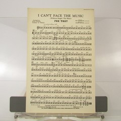 I Can&rsquo;t Face The Music Sheet Music 1933 Fox Trot Koehler Bloom Guitar Banjo