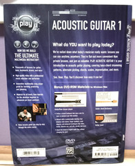 Acoustic Guitar 1 ~ See/Hear/Play ~ Alfred Instructional Songbook W/ DVD