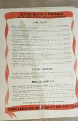 Serge Prokofieff Masterpieces Album No. 10 Piano Solo (Sheet Music, VG, 1941)