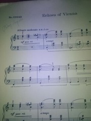 Sheet Music Echoes Of Vienna Piano Solo 1941 By N. Louise Wright