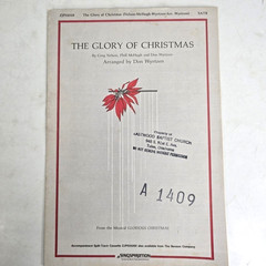 The Glory Of Christmas Sheet Music Piano Lyric 1984 SATB Nelson Wyrtzen Choral