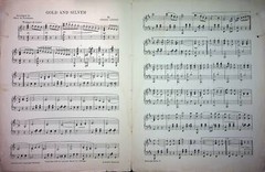 Franz Lehar Sheet Music Gold And Silver Piano Solo Mort H Glickman 1936 Calumet