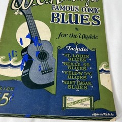 Vintage 1920 Wc Handys Famous Comic Blues For Ukulele