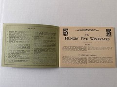 1931 Harry L Alford HUNGRY FIVE IN IRELAND Trumpet + 2nd Bb Clarinet Parts VG