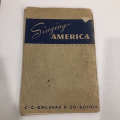 Vintage Singing America C. C. Birchard & Co. Boston Song & Chorus Book