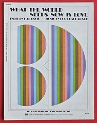 What The World Needs Now Is Love Sheet Music 1965 Bacharach Blue Seas USA SELLER
