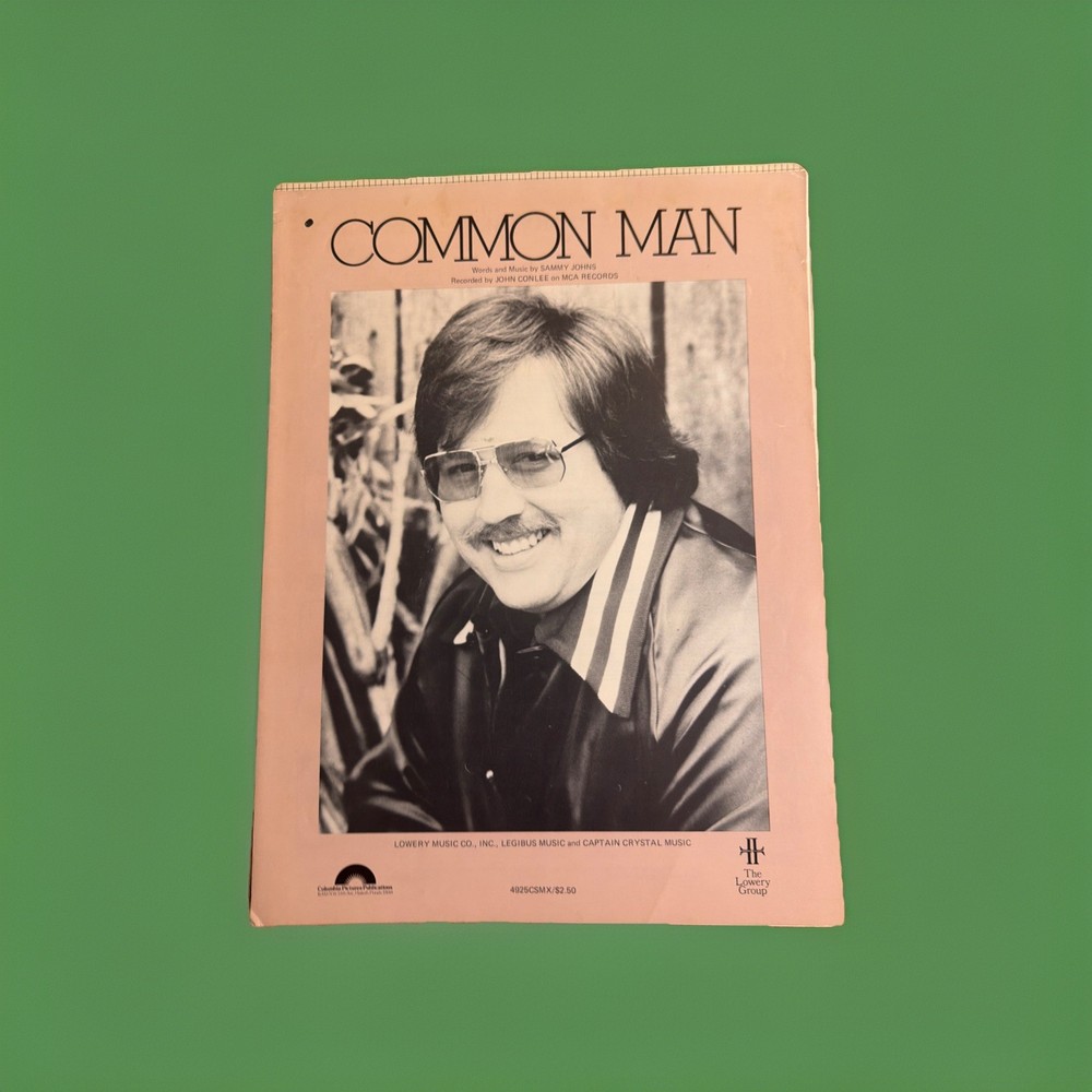 John Conley Sheet Music Common Man Piano Vocals Guitar Very Good Plus