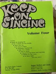 KEEP ON SINGING VOLUME 4 Songbook Christian Gospel Sheet Music Book 46 Song 1986