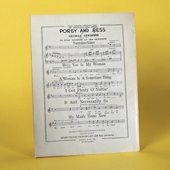 Porgy and Bess 1959 Film Vocal Selection Gershwin Sheet Music Sidney Poitier