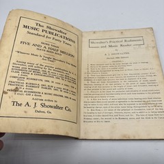 Showalter’s Practical Rudiments Music Reader A. J. Showalter 1926 Shape Notes