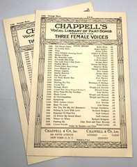 2 – 1944 STRANGE MUSIC 3 Female Voices Choral SSA Piano Sheet Music Chappell