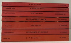 7 Sheet Music G. Schirmer Opera Score Editions Books PPK Italian/English Good