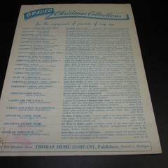 Vintage Christmas Carol Book For Children by Thomas Music Co. 1952