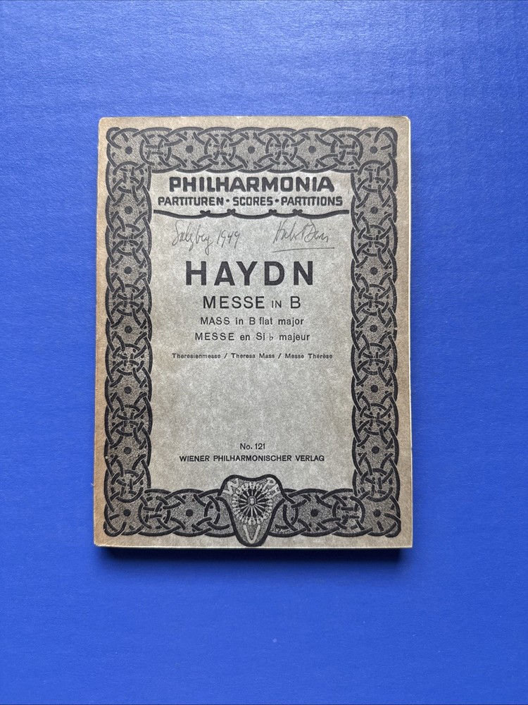 Haydn – Theresa Mass in B-Flat Major – Philharmonia Miniature Study Score PB 121