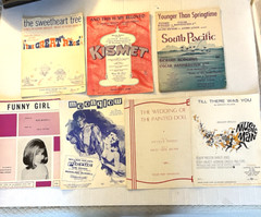 7 Sheet Music From Vintage Musicals 1929 Broadway Melody to 1965 The Great Race