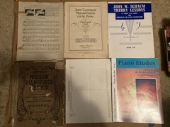 Large Lot of 34 Vintage Teaching Music & Instruction Books Piano Violin Clarinet