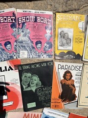 LOT OF 40 PIECES OF VINTAGE SHEET MUSIC 1920s TO 1940s