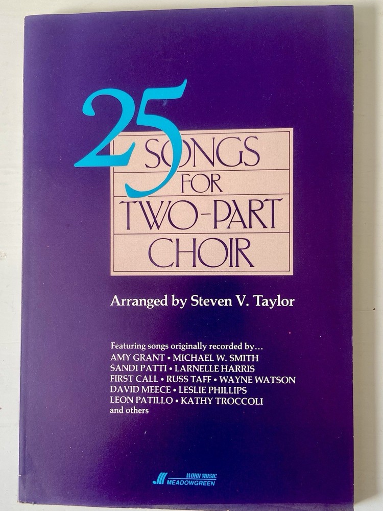 Meadowgreen 25 Songs for Two-Part Choir Religious & Devotional Song Book
