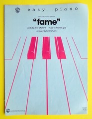 Fame Sheet Music Easy Piano &rsquo;80 Motion Picture Title Song Warner Bros USA SELLER