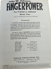 Vintage 1960s John W. Schaum Fingerpower Piano Organ Book Two Music Sheet 1968