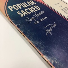 Popular Sacred Song Favorites Organ Vintage Sheet Music Alfred Reed Ethel Smith