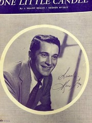 One Little Candle Vintage Sheet Music Maloy Roach George Mysel 1952 Perry Como