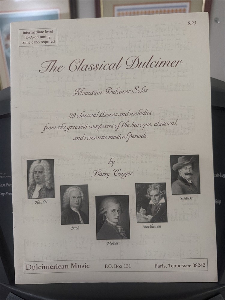 Larry Conger Dulcimer Songbook CLASSICAL DULCIMER Intermediate Tab D-A-dd New