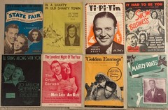 Lot of 59: Vintage sheet music from 1930-1952, Bing Crosby, Disney, Show tunes