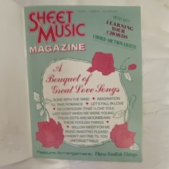 Sheet Music Magazine A Bouquet of Great Love Songs Piano Easy Listening Pop