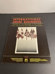 Vintage International Drum Rudiments Percussion Book Alfred