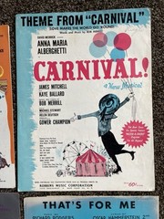Lot of 7 Vintage Sheet Music Score Show Tunes 40&rsquo;s 50&rsquo;s 60&rsquo;s State Fair Carousel