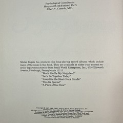 Vintage 1970 Mister Rogers’ Song Book Hardcover Random House Fred Rogers