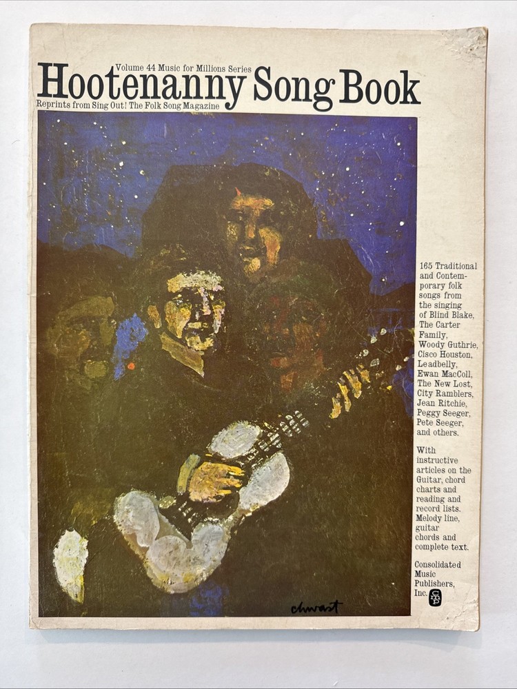 1963 Hootenanny Song Book Vol 44 Folk Music Sing Out Pete Seeger Woody Guthrie