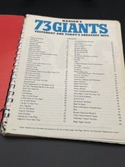 Vintage Hansen’s 73 Giants Songbook Piano Vocal Organ Guitar 1970s Hits
