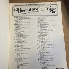 Broadway! Songbook Lot 2 Best From Broadway’s Top Shows Vol. 1&2 ( 1981) Good