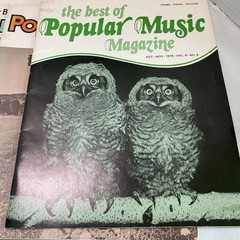 9 Issues The Best of Popular Music Magazine 1971-1978 Sheet Music Songbooks Lot