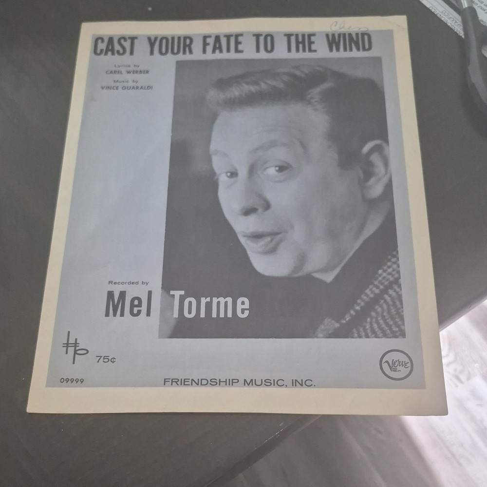 Cast Your Fate to the Wind Pop Sheet Music Solo Piano & Voice Friendship F5M 365