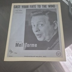 Cast Your Fate to the Wind Pop Sheet Music Solo Piano & Voice Friendship F5M 365