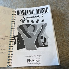 Hosanna Music! Songbook 9 Spiral-Bound Praise & Worship Songs Christian RARE OOP