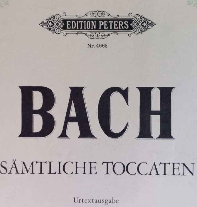 Vintage Sheet Music/Book Bach Samtliche Toccaten Edition Peters #4665 c1956